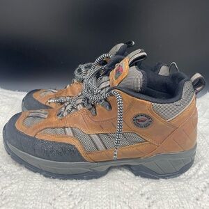 Redwing Mens 9.5 8668 Muscle Hiking Boots Brown Tan Leather Lace Up Made in USA